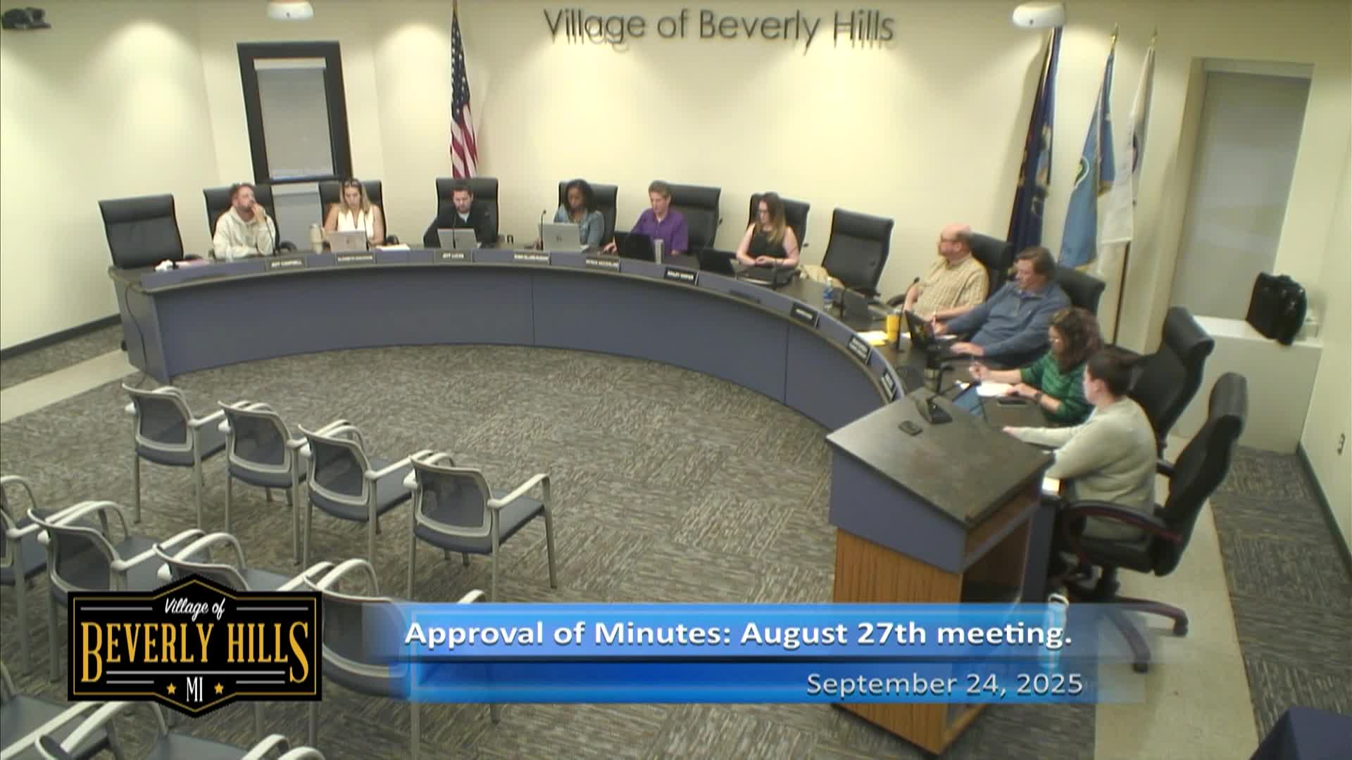 Village of Beverly Hills Planning Meeting on September 24, 2025