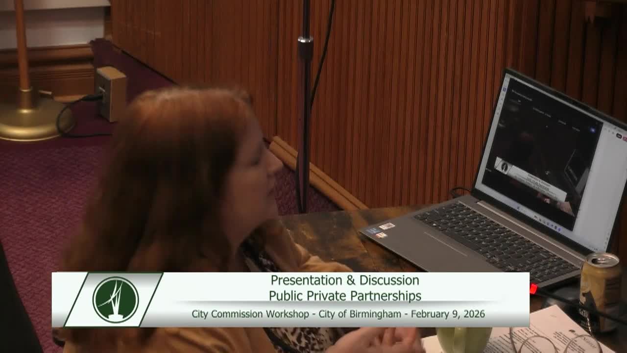 City of Birmingham Workshop on February 9, 2026